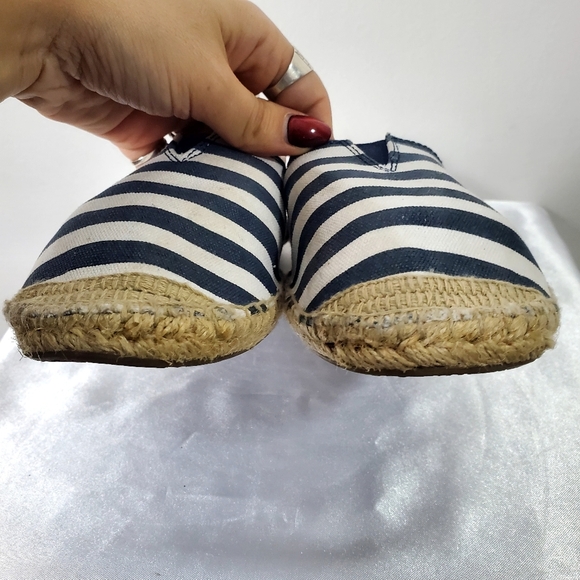 Michael Kors Striped Espadrilles in Navy and White - Picture 7 of 10